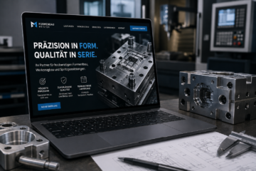 Webdesign Maschinenbau, Website CNC-Fertigung, Digitalisierung Formenbau, Maschinenbau Online-Präsenz