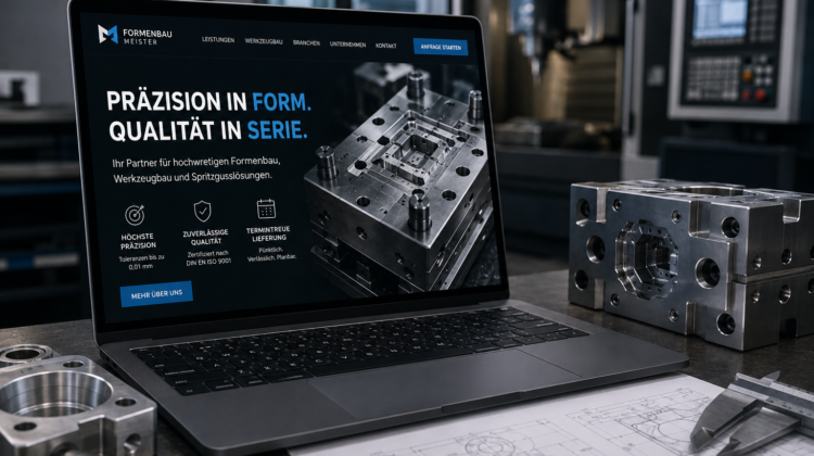 Webdesign Maschinenbau, Website CNC-Fertigung, Digitalisierung Formenbau, Maschinenbau Online-Präsenz